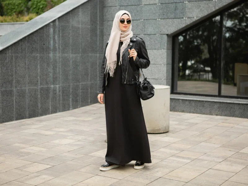 shoes with abaya