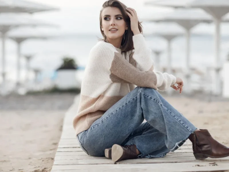 what shoes to wear with wide leg jeans