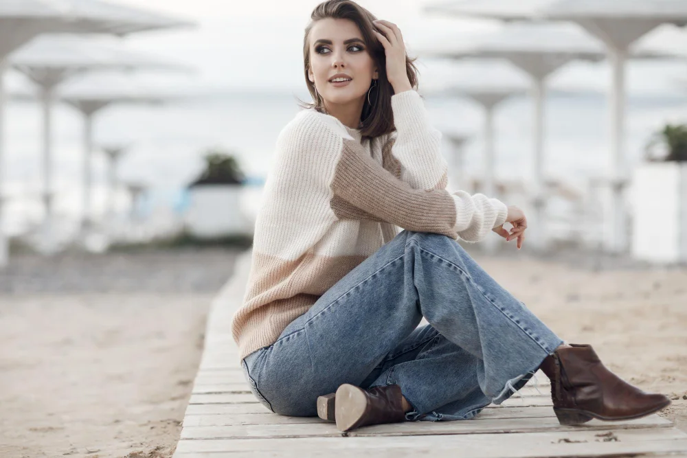 what shoes to wear with wide leg jeans
