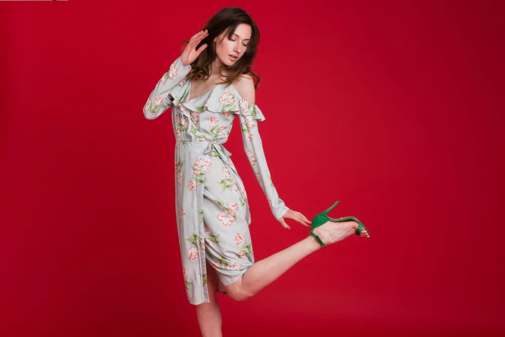 shoes with short kurti