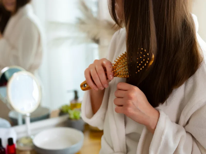 haircare routine frizzy hair in humid weather