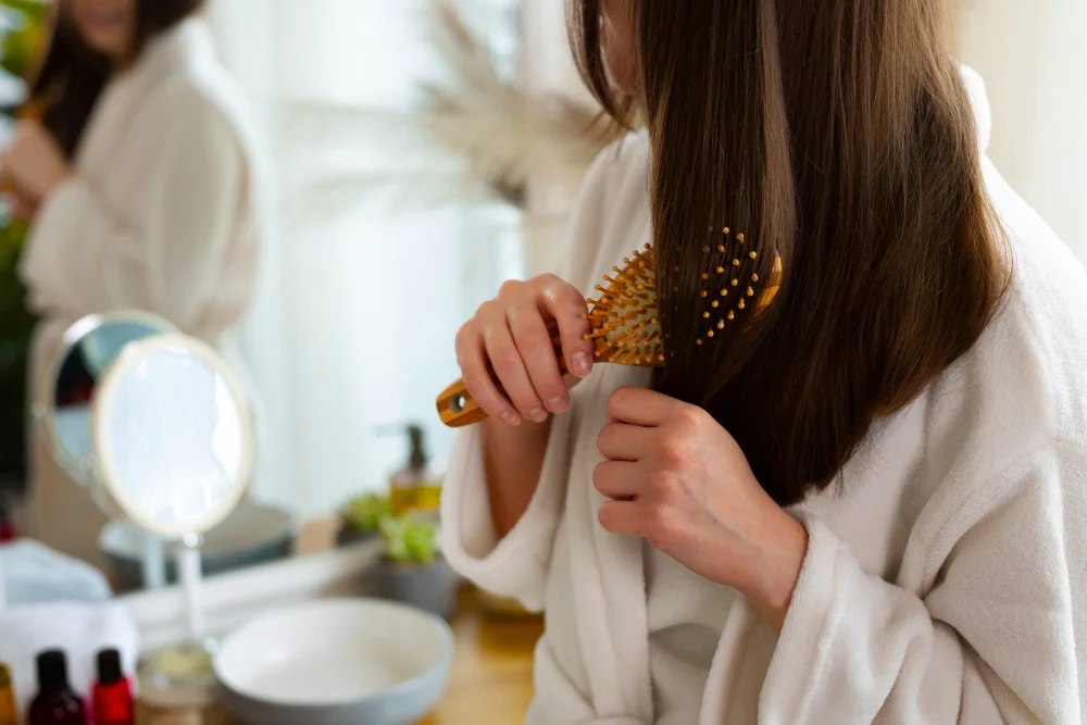 haircare routine frizzy hair in humid weather